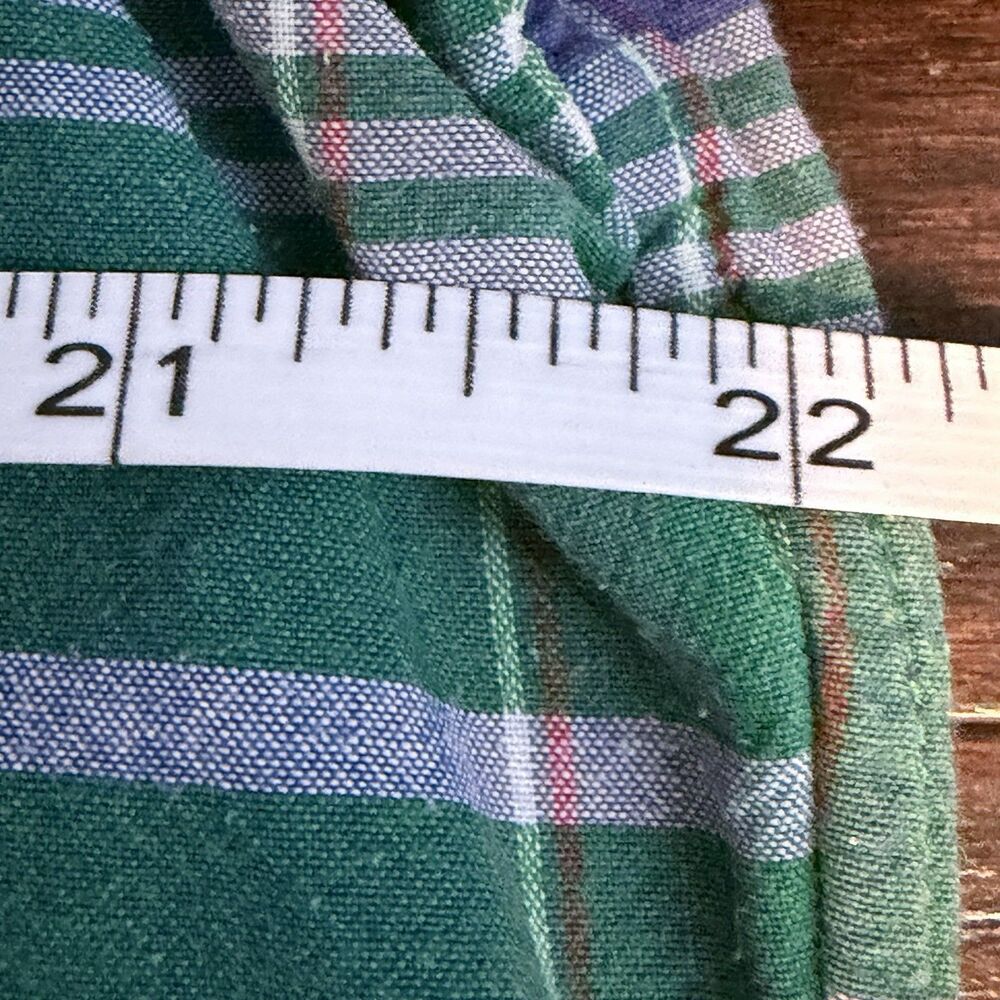 Ralph Lauren Made In India Vintage Custom Fit Plaid Button Down Shirt L - READ - Picture 7 of 8